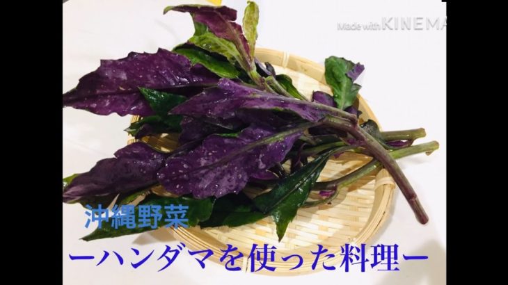 【島野菜レシピ】ハンダマ3種のおにぎり等【2021-8】