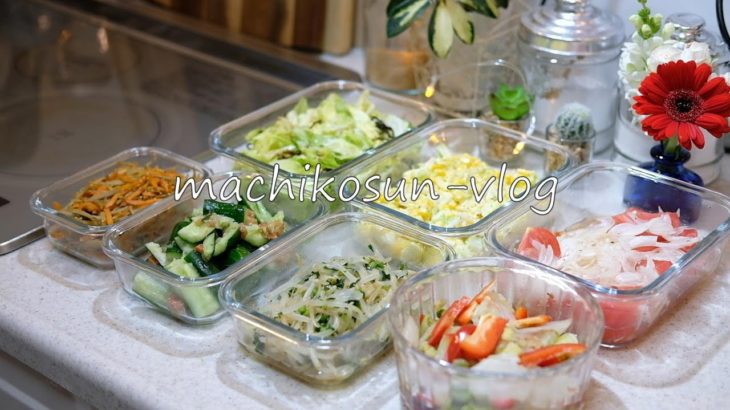 【暮らしvlog】簡単レシピで野菜の副菜を作り置き7品 / 予定のない平日の過ごし方