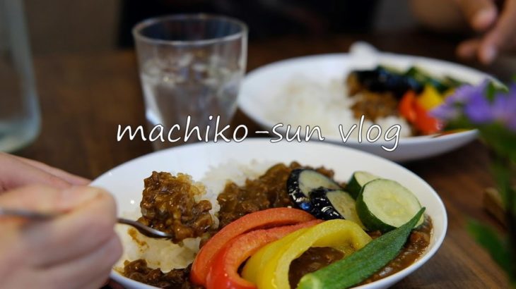 【暮らしvlog】夏野菜カレーレシピ/夏野菜の素揚げで彩り鮮やかに/ズッキーニ、茄子、おくら、パプリカ/Japanese Cuisine/Summer Vegetable Keema Curry