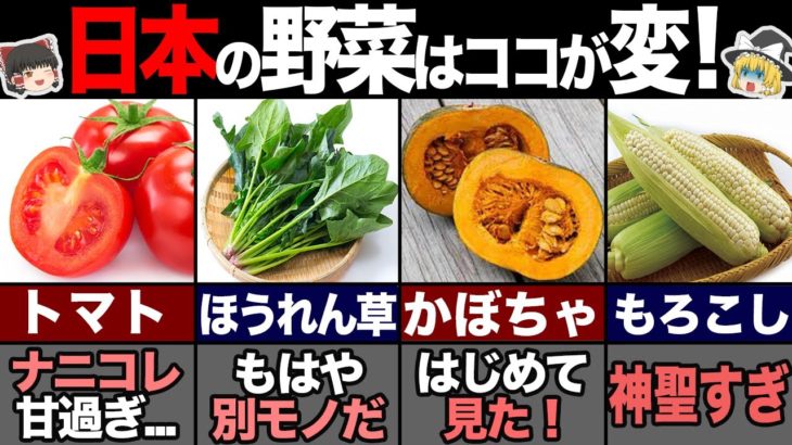 海外の人が驚く日本が魔改造した野菜8選！ 【ゆっくり解説】
