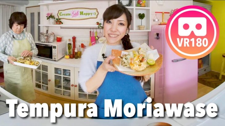 How to Make Tempura Moriawase (Assorted Tempura with Seafood and Vegetables Recipe) | VR180 Cooking
