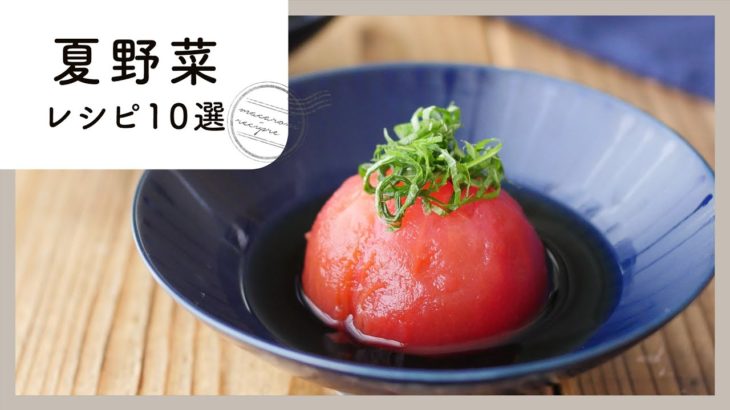 【夏野菜レシピ10選】今がおいしい！なす・トマト・ゴーヤ・きゅうりを使ったレシピ♪