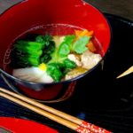 オリンピックの超簡単レシピ　お雑煮の作り方(鶏、小松菜)　☆お正月にはやっぱり・・・