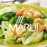たっぷり春野菜とほたての蒸しパスタ【マルイレシピ】