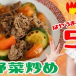 【５分】夏野菜の牛肉炒め【簡単レシピ】