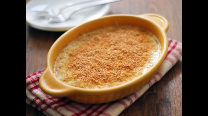 30分クッキング『レンジで簡単♪お豆腐ソースのヘルシーグラタン』