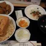 日本橋「お多幸」本店の「とうめし定食」Tofu rice set meal