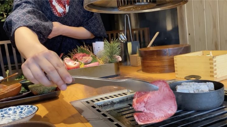 Wagyu Shabu-shabu in Osaka Japan – 牛とろ焼きしゃぶ専門店 十二松六左衛門 – 大阪