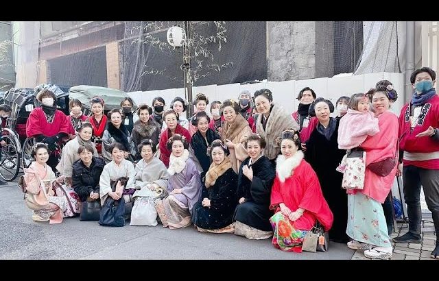 自分結い大江戸和髪学会　東京力車に乗って浅草新年会