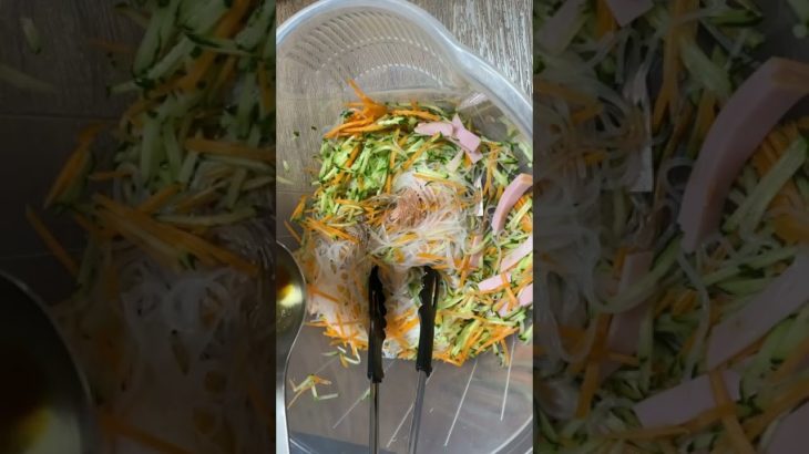 簡単／中華風春雨サラダ／お酢／きゅうりハムレシピ