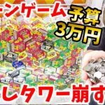 【崩壊】クレーンゲームでお菓子の山の雪崩を起こすぜ!!!【予算3万円】【ヒカキンTV】