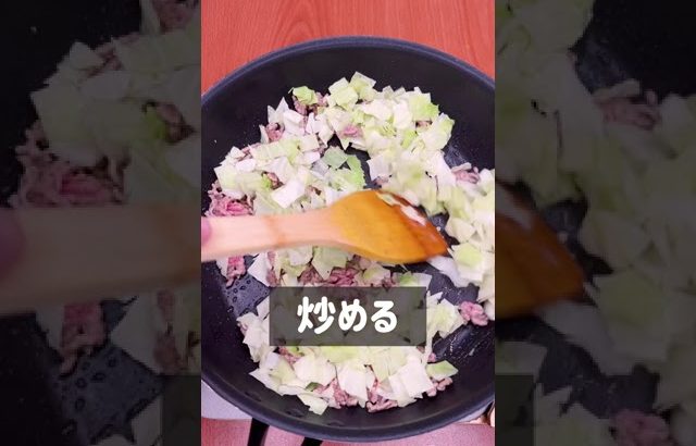 フライパンで簡単！挽肉キャベツのごま味噌丼