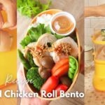 Easy BENTO BOX Lunch Idea –  Japanese Steamed Chicken Roll Bento