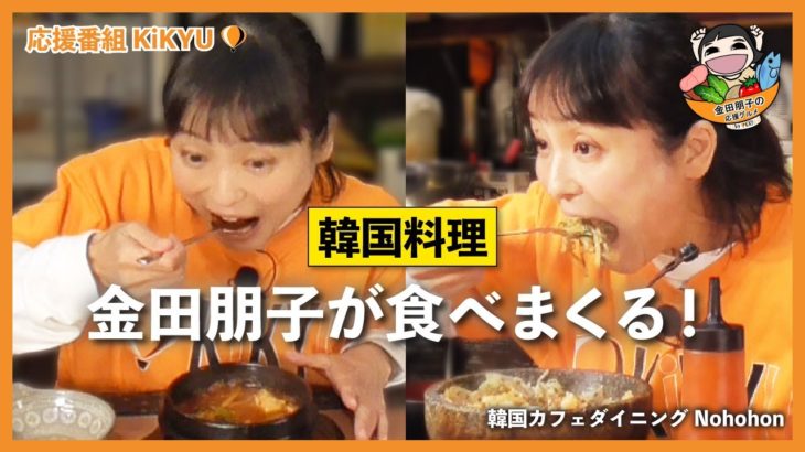 【韓国料理】金田朋子が江戸川区の韓国カフェダイニングで食べまくって応援！