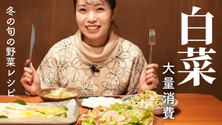 冬の旬野菜！安くておいしい簡単白菜料理4品サラダから和食おかずまで【古民家キッチン】