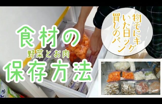 【一人暮らしの食材保存】節約！冷蔵冷凍保存する食材7品を切れない包丁で頑張って保存していく。