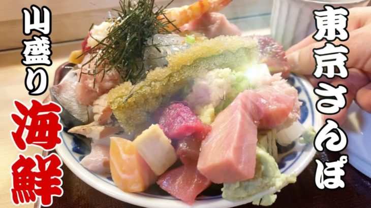 【東京グルメ散歩】超おすすめの寿司店、お茶の水『江戸富士』さんで 山盛り海鮮ちらし　#食べ歩き #ランチ #東京