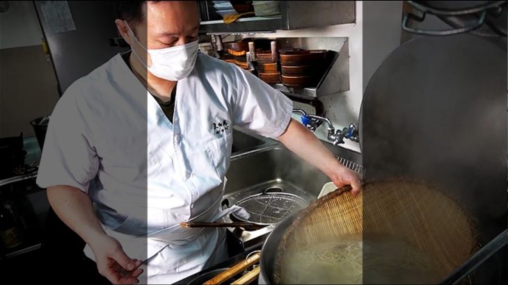 【千歳烏山・東白庵かりべ/天ぷらそば】　　　ミシュラン常連店の職人技#shorts