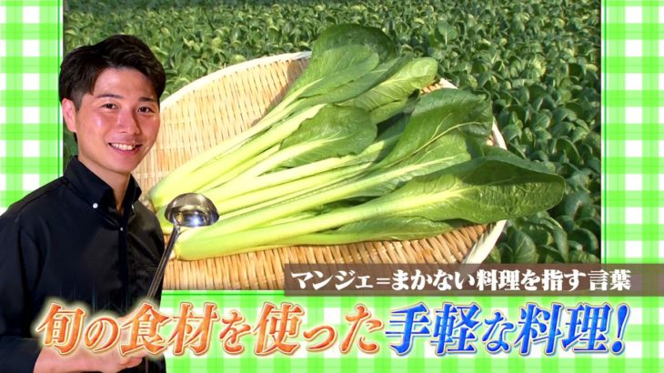 「旬感レシピ」簡単レシピコーナー　旬感食材：小松菜（東京都江戸川区）