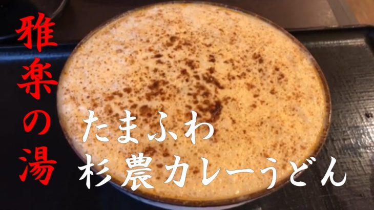 【江戸グルメ】絶品！たまふわ杉農カレーうどんを食べました【杉戸天然温泉 雅楽の湯】