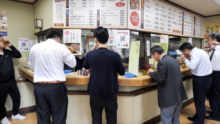 超絶天ぷらラッシュ！！早朝６時から働く男たちが殺到する立ち食い蕎麦屋に密着丨Tachigui Soba – Japan’s Morning Meal For Those in a Hurry