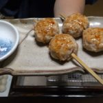 月見つくね -TSUKUNE (Chicken meatballs)-Japanese food【江戸長火鉢　140杯目】