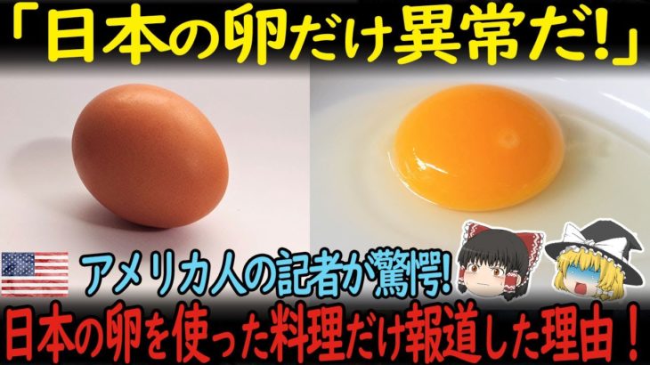 【海外の反応】15年ぶりに来日したアメリカの記者。日本で人気のラーメンでもなく寿司でもなく、卵を報道しようとした理由とは【ゆっくり解説】