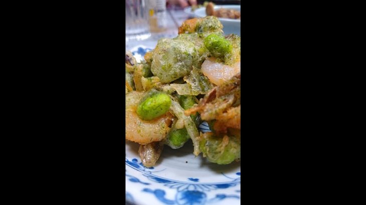Japanese Grandmother Makes me Tempura Kakiage #Shorts