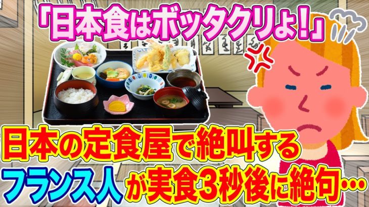 「日本食はボッタクリよ！」初来日のフランス人の母が日本の定食屋で絶叫！？→実食3秒後に絶句…【ゆっくり解説】【2ch海外の反応】
