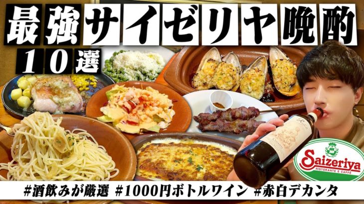【これが最強】酒飲みが選ぶ”サイゼリヤ”の最強おつまみ10選&激安1000円ワインで呑みまくる1日。【視聴者厳選/デカンタ/コスパ最強/晩酌生活】