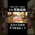 クレイジーソルト熟成肉を使って1ヶ月熟成肉作ってみた結構！！#shorts