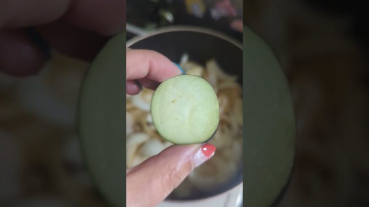 【ずぼら】ナスチキンカレー#かんたんレシピ #ごはん #カレー #夏野菜レシピ　#shorts