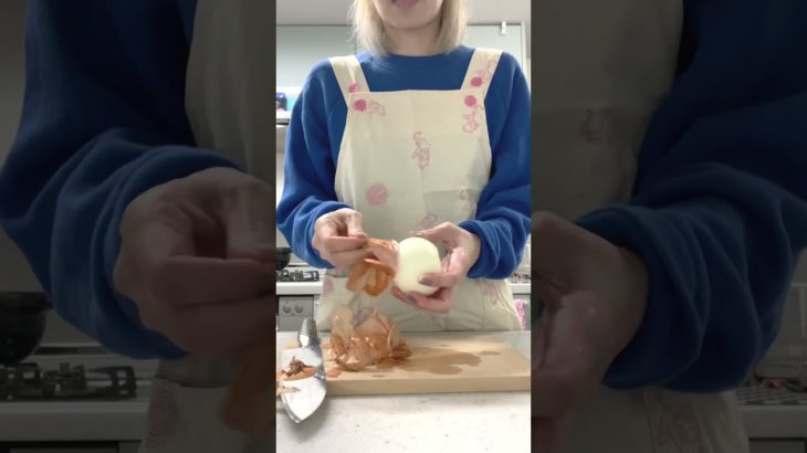 痩せ型姐さん質素なDinner COCCOC HANNEL #shorts #玉ねぎステーキ #和食 #おひとりさま