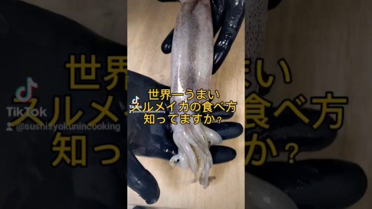 世界一うまいスルメイカの食べ方 #寿司 #鮨 #japanesefood