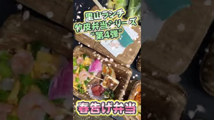 エコでおしゃれでおいしい竹皮弁当｜南三陸の里山で作られる大人気の里山ランチシリーズ第4弾「春告げ弁当」 #shorts