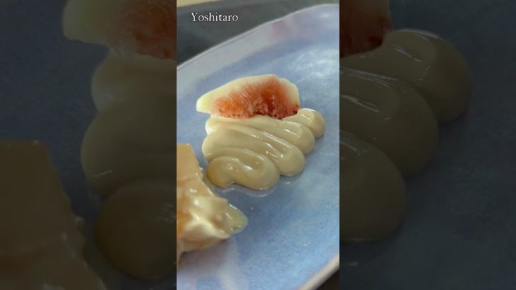 秋のフルーツが万能すぎる!!【柿と無花果の白和え】《Tofu and sesame paste with persimmon and figs 》