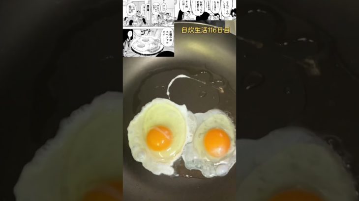 【1日外出録ハンチョウ】土曜の昼スペシャルを作ってみた。#shorts#漫画飯