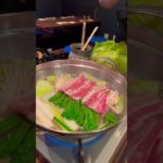 新宿の絶品レタしゃぶのお店で乾杯🍻#新宿　#郷土料理吟　#japan #レタしゃぶ　#しゃぶしゃぶ