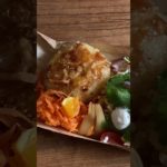 竹の皮で包む「お山のビリヤニ」弁当作りました。