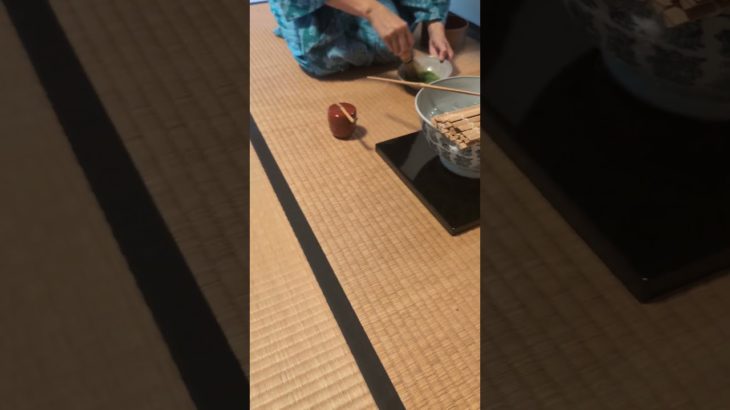 江戸千家の冷たいお薄　江戸千家のお稽古は毎月第四日曜日！