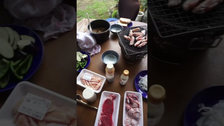 田舎暮らしの休日BBQ　　#料理 #田舎暮らし #おうちごはん #cooking #japan #自炊 #food #countryside #ごはん