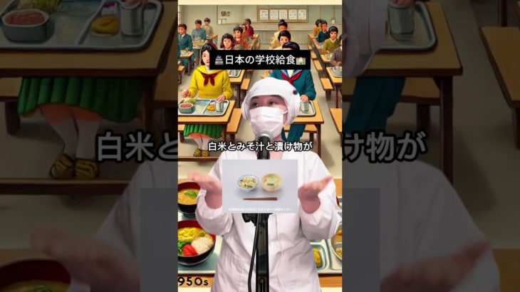 日本の歴代学校給食をご紹介🏫🏯🍴#日本 #学校給食 #まにょみぃ