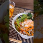 【ゴメン簡単で😭】我が家野菜たっぷりのひき肉ビビンバ♬ #簡単料理 #フーディーテーブル #cooking #男料理 #野菜たっぷり #ひき肉レシピ