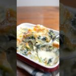 ほうれん草のクリームグラタン〜チーズが溶け込んだ濃厚クリームとほうれん草の自然な甘みが絶妙にマッチ